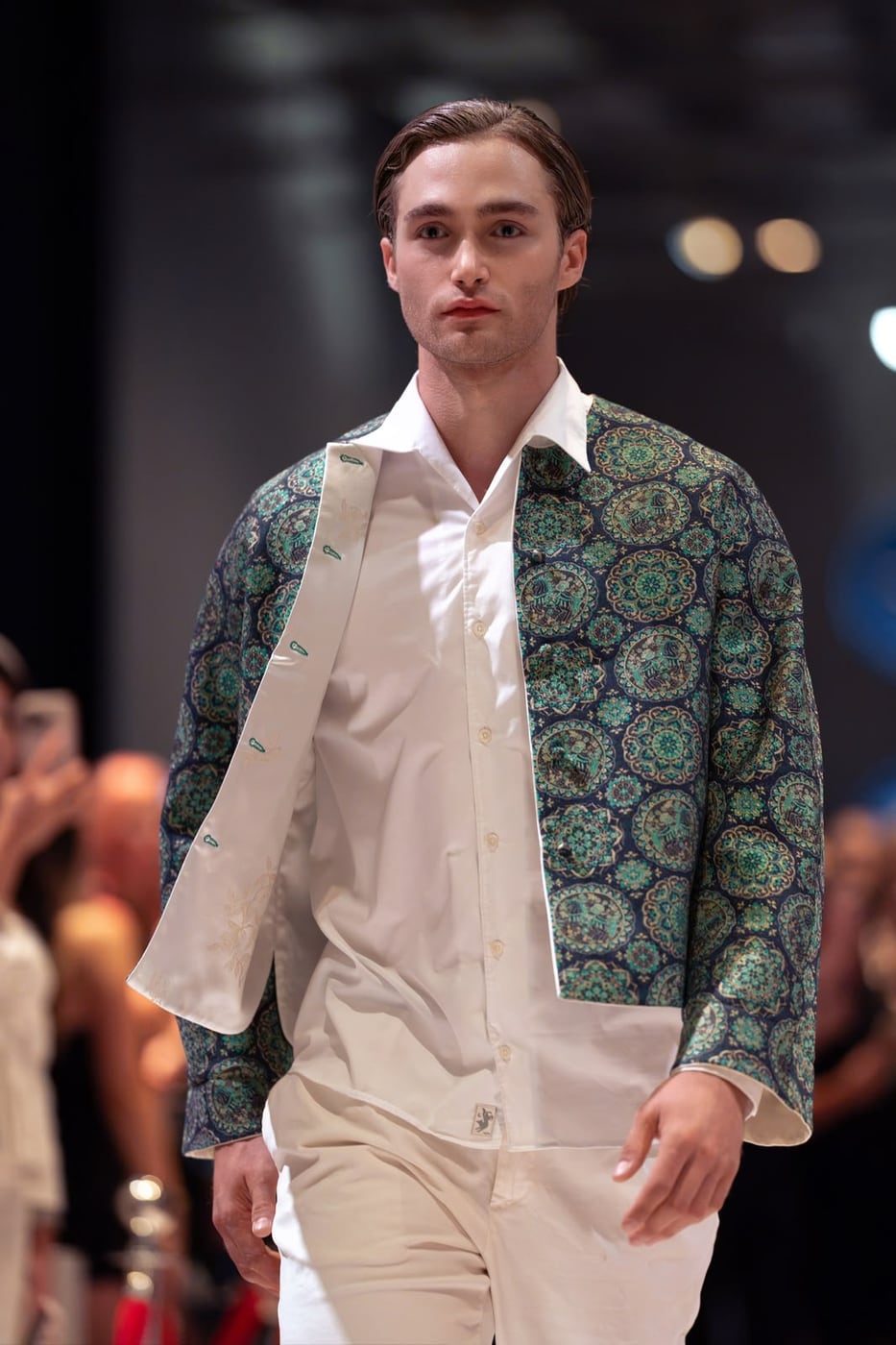 Pascal Sander on the runway, Pavé Pavé x Maison Metzger